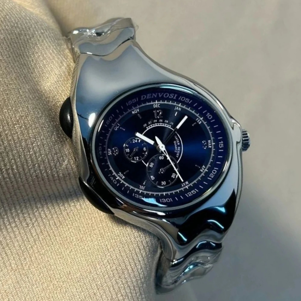 Personalize Twisted Case Oval Dial Quartz Watch Men Medieval Old Unique Dpecial Blade High Quality Creative Steel Men Clock 260422