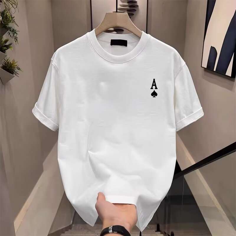 new Free shipping luxury Men's t shirt Lightweight for men comfortable round neck short sleeved printed loose T-shirt