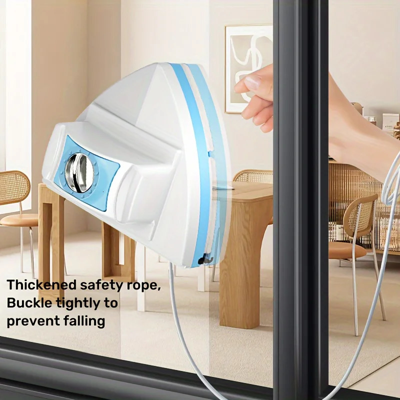Adjustable Magnetic Double Window Glass Wiper Glider Washing Brush Equipment Cleaning Brush Wiper Tools for High-Rise 260422 - view 4