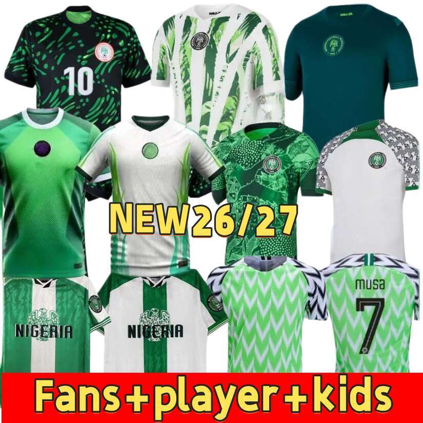 2025 2026 2027 Nigeria Jersey IHEANACHO AINA Retro Soccer Jerseys National Team SIMON OMERUO A. IWBOI Pre-match Suit Maillot Football Shirts Tops Fans player kids