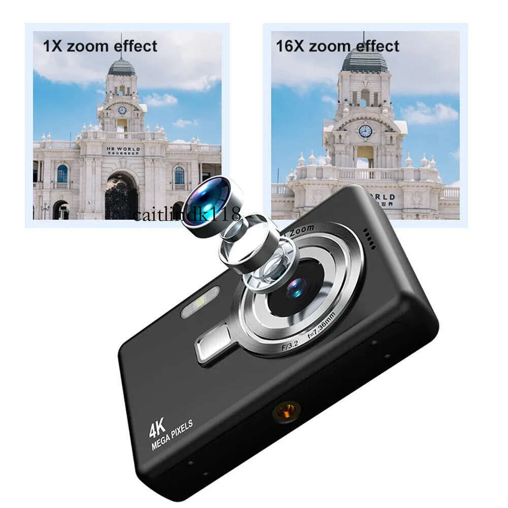4K Digital for Photography and Video Recording Cameras 96MP 2.4'' Autofocus Vlogging Compact Camera For Beginner