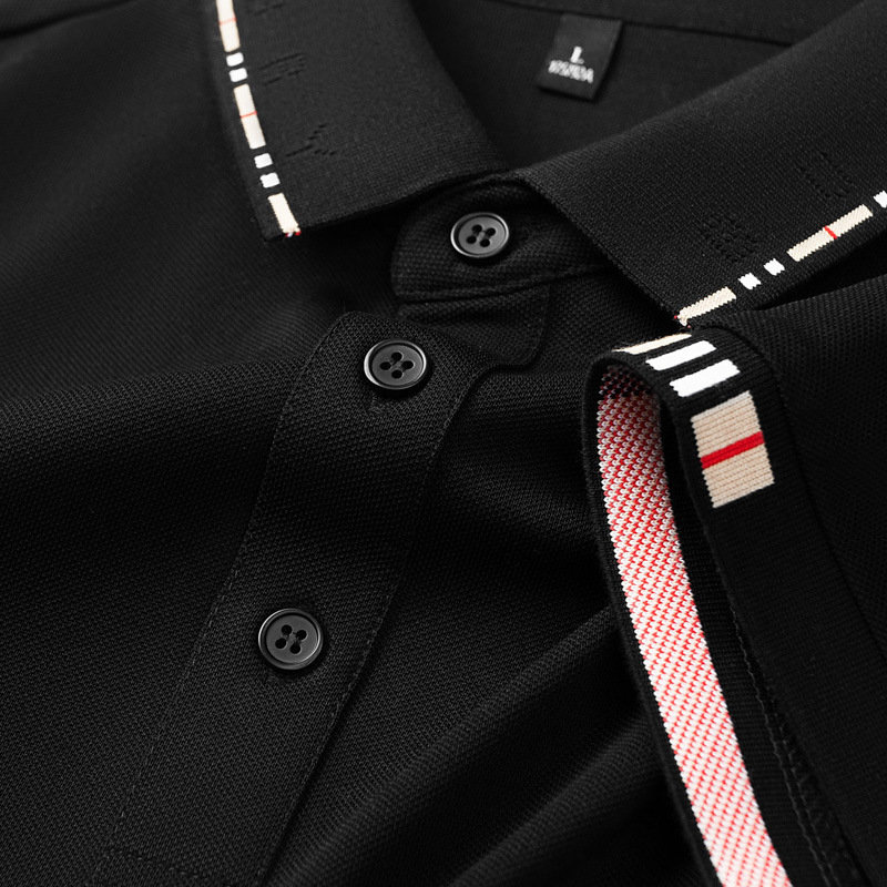 Cross-border supply of popular new spring-summer 220g pique men's shirt, solid color computer collar short-sleeve T-shirt polo shirt for men