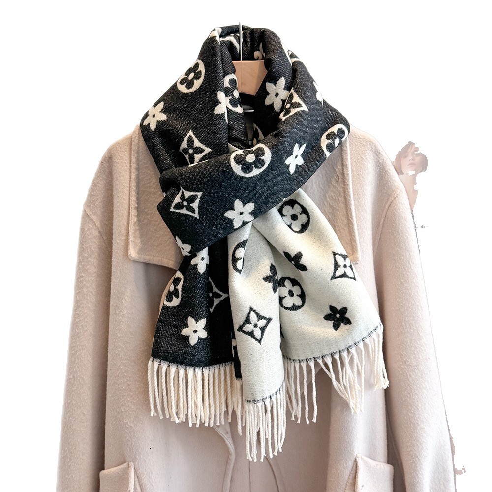 Designer Scarf - Women's Style - Synthetic Cashmere High-end Luxury Wrap - Dual-purpose Winter Warmth Collar Scarf - Fashionable And Versatile