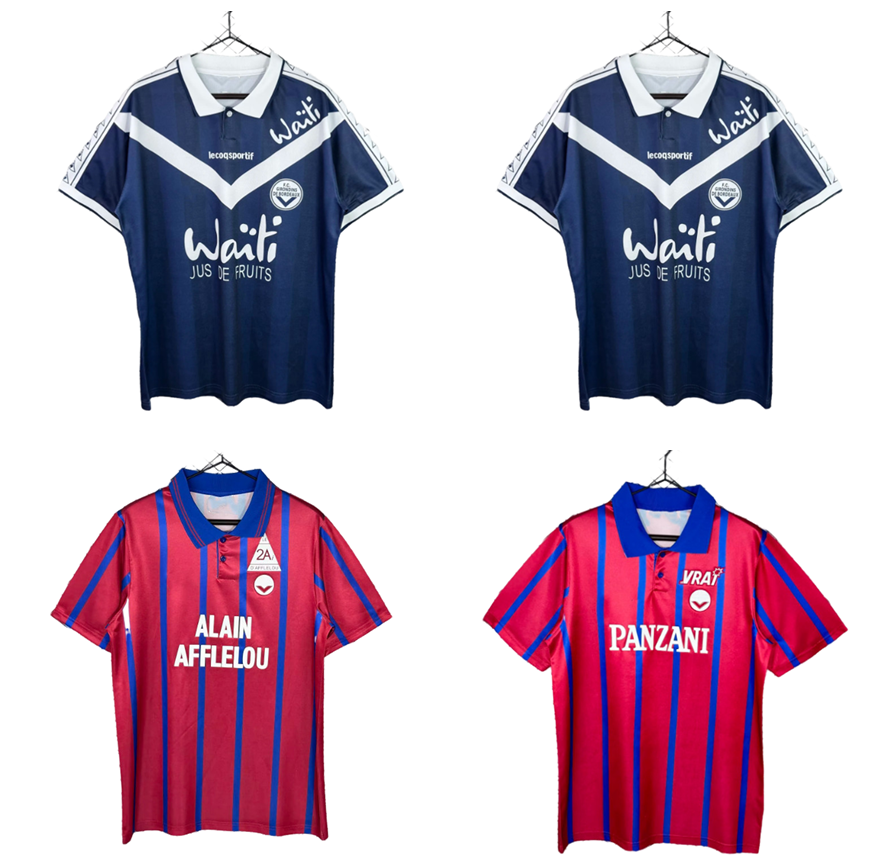 1994 1995 1996 1997 Girondins de Bordeaux Soccer Jerseys 94 95 96 97 Retro Zidane Dugarry Witschge Lizarazu top Thai quality uniform maillot de football Shirt