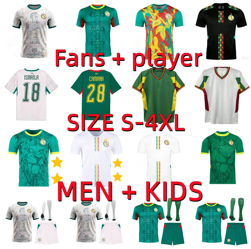 World Cup Senegal soccer jerseys 2026 2027 MANE SARR P.M.SARR N.JACKSON NDIAYE LAMINE KOULIBALY 23 24 25 26 27 Maillot de foot football shirts player version Men kids kit