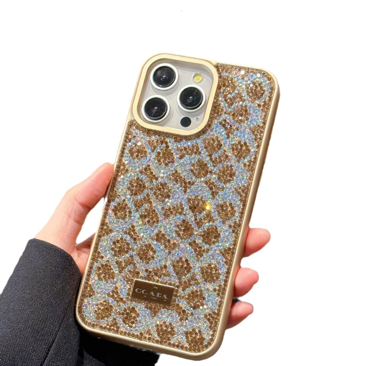 Foreign Trade Exclusive Skin Feel Diamond Protective Case for iPhone 17 Pro Max Apple 16 Shockproof and Drop-resistant