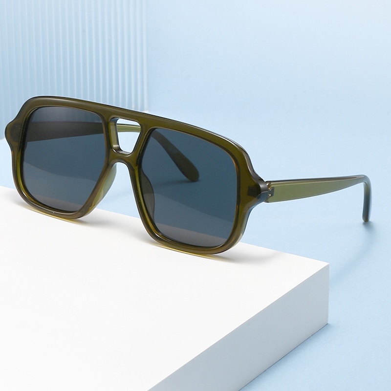 Oversized Sunglasses Pilot Steampunk Y2K shades UV Protection Futuristic Trendy for Women Men for Square face Driving Beach Cycling Fishing CB Fashion