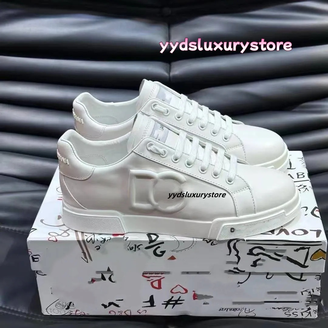 Designer Shoes Luxury Leather Casual Shoes Fall/Winter New Style Fashion Men's Sports Shoes Comfortable Breathable Running Shoes Top White Sneakers Large Size 38-45