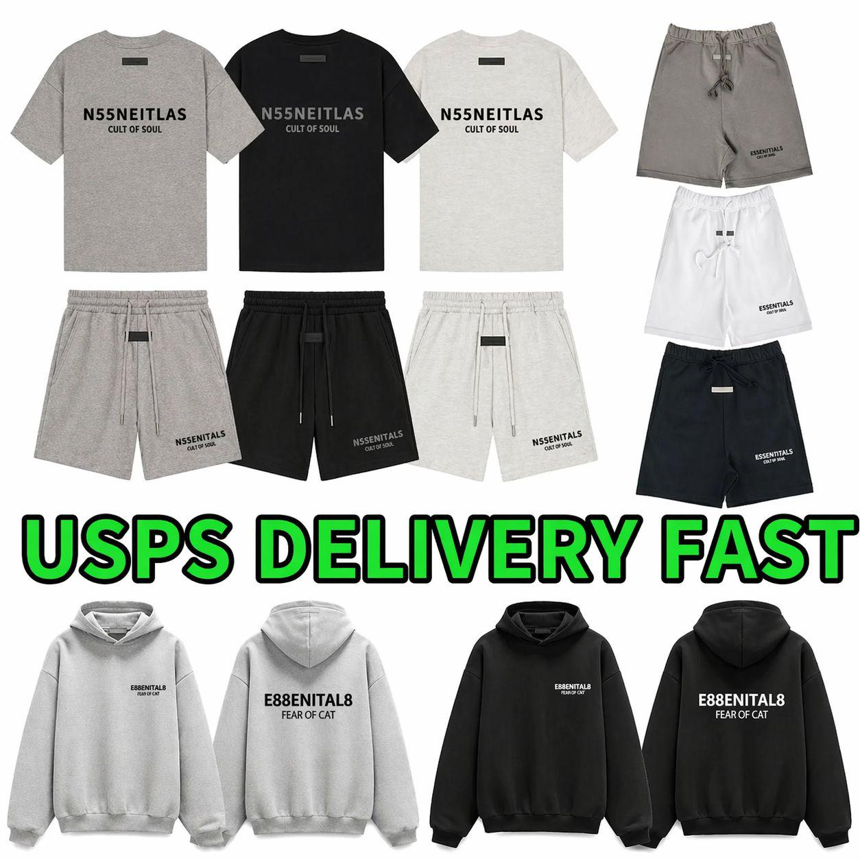essentialas shorts designer mens shorts t shirts hoodies street letter sports shirts shorts hoodies casual couple shirts summer crew neck shirts 2026 Fashion mens