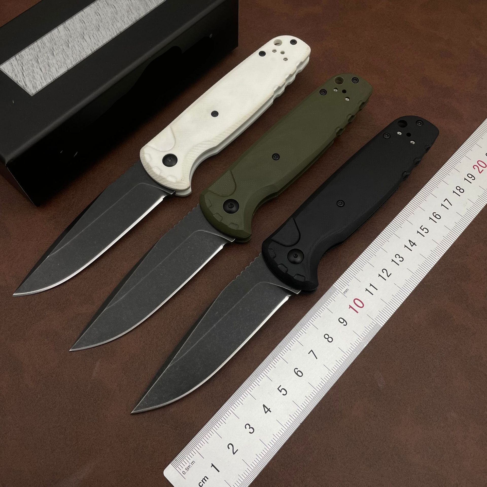 New BM 4300 Auxiliary Pocket Folding Knife D2 Blade G10 Handle EDC Hunting Cutting Survival Knives Outdoor Hiking Camping Tool