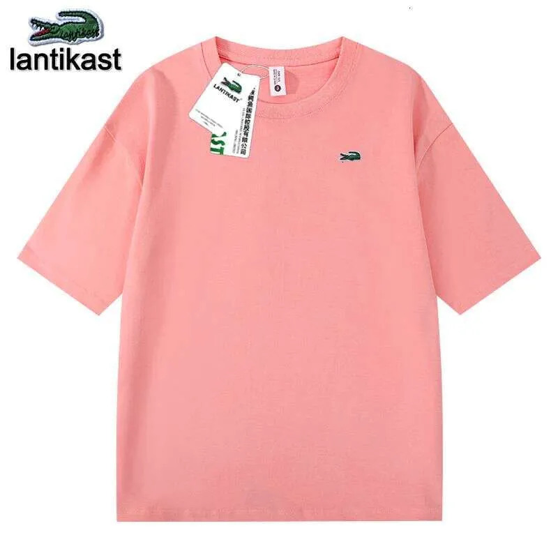 Noble Crocodile Official Flagship Store designer polo Genuine 300G Heavy Cotton T-Shirt Trendy Round Neck Short Sleeve Versatile Top