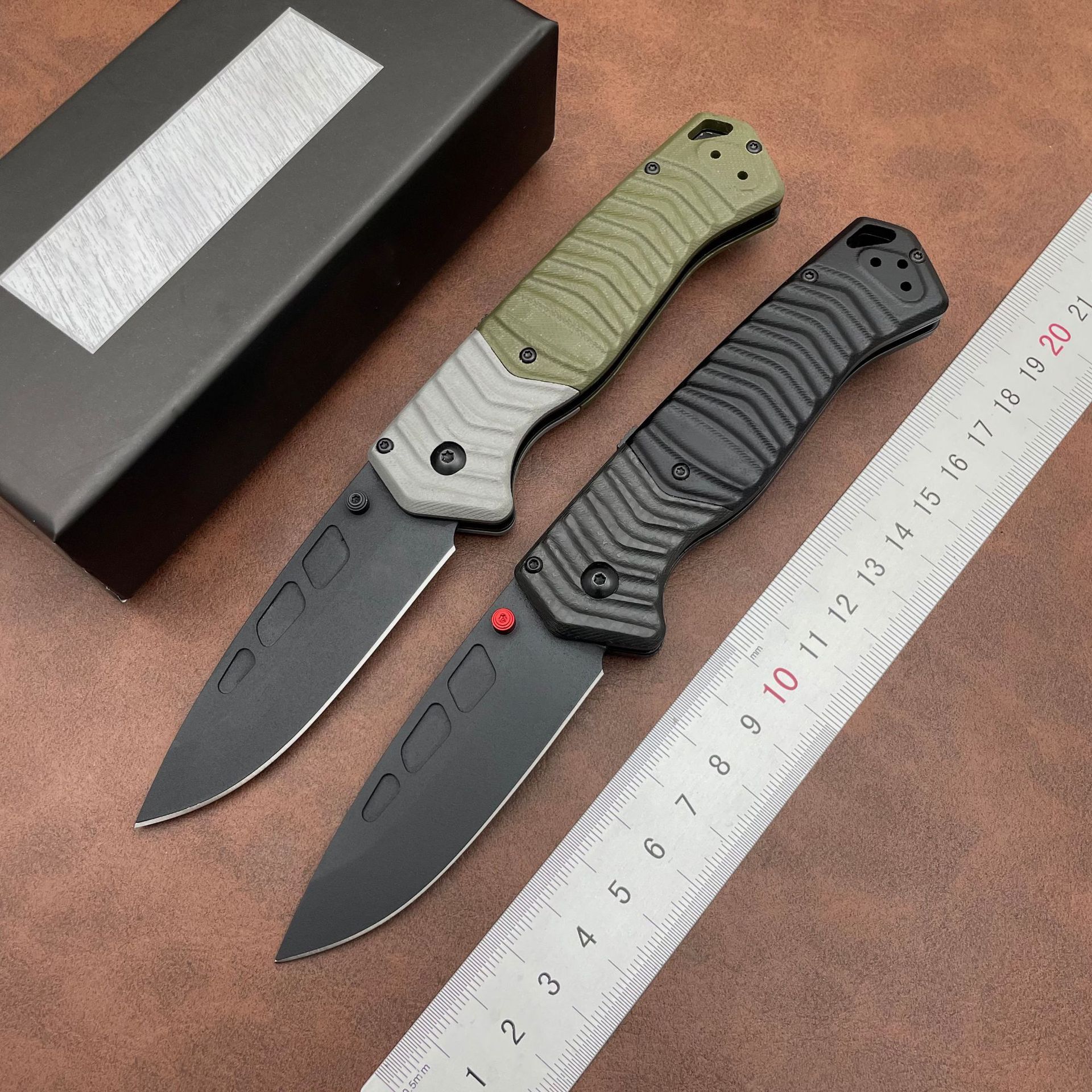 BM 593BK-01 PSK Personal Tactical Pocket Folding Knife D2 Cerakote Blade Milled G10 Handle Camping Hunting EDC Multitool