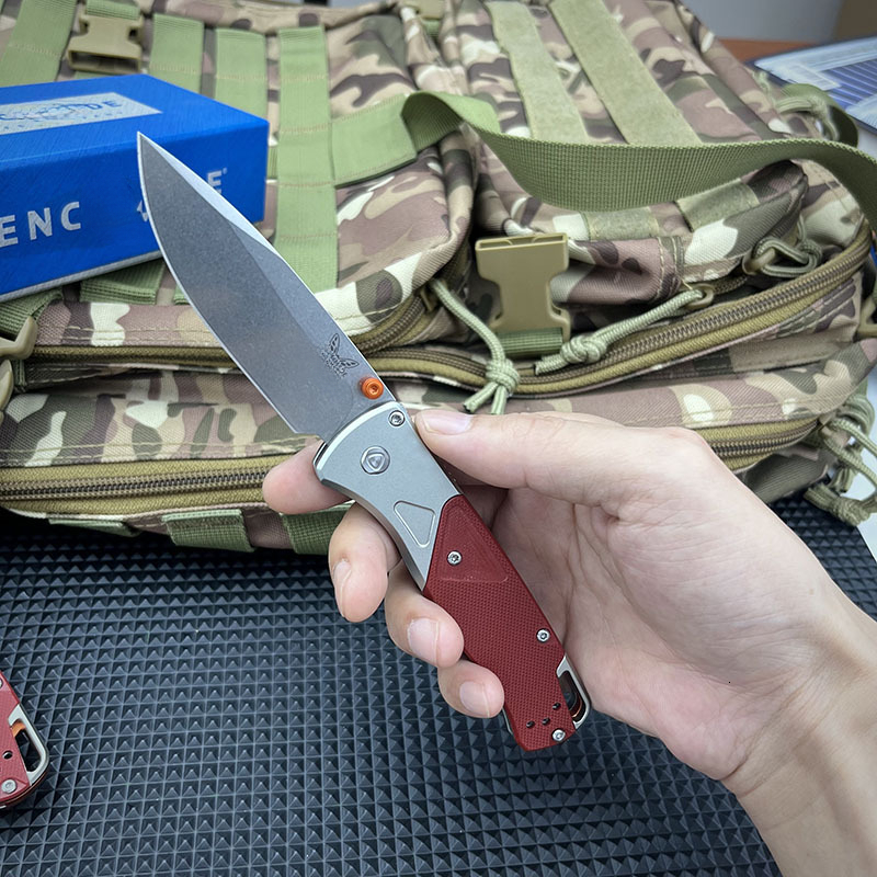 High Quality BM 535 Folding Knife Sharp Waist Outdoor Knife Survival Camping Knife D2 Blade Aluminum Handle Aluminum Handle