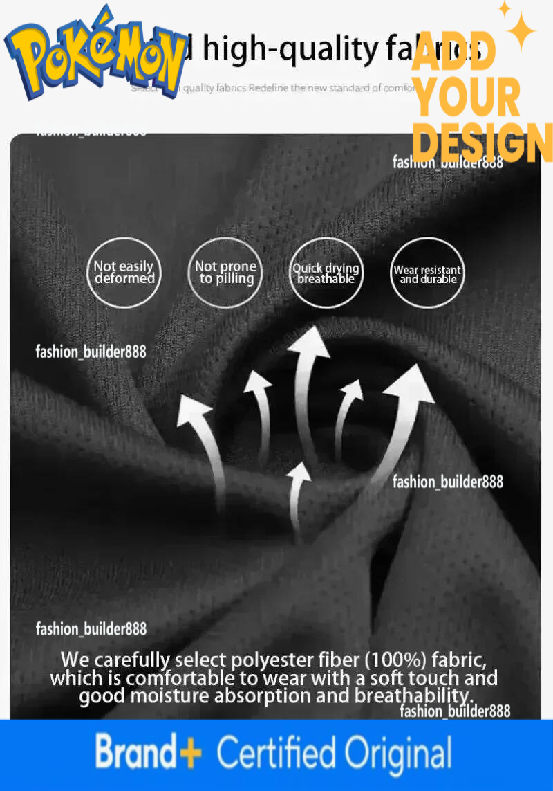 Soccer Jerseys (Unisex) New Bandai Japanese Anime Pikachu #40 Thunderbolt American Football Jersey 2025 Black Gold Anime Streetwear