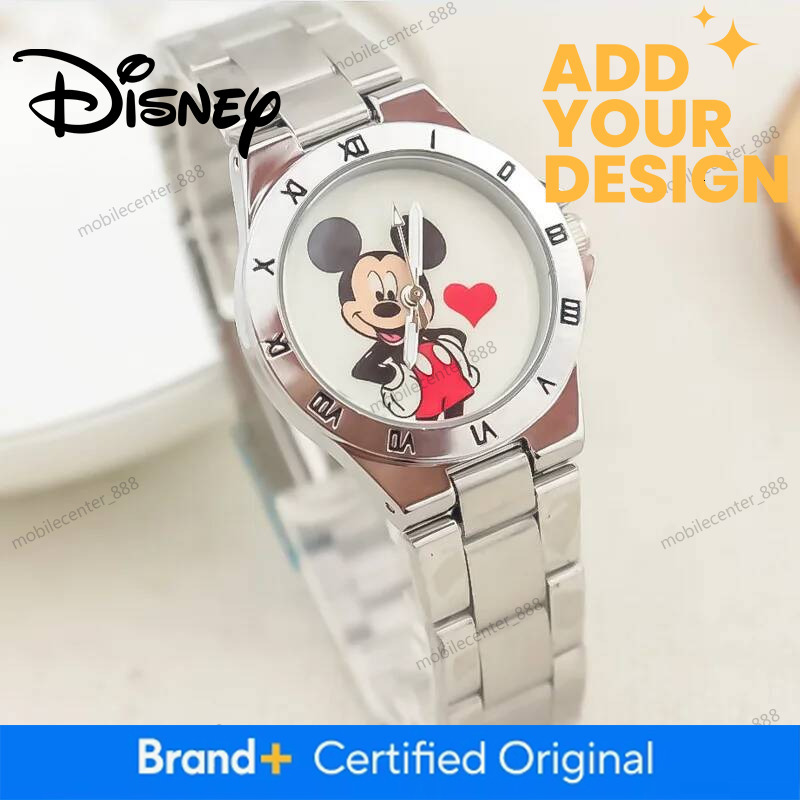 Designer Disney Disney Mickey Mouse Minnie Kids Student Cartoon Watch Aolly Steel Quartz Watches Clock For Boys Girls Gift Luxury - view 7