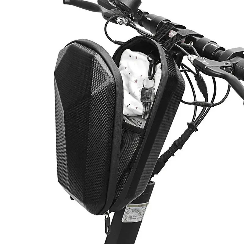 Waterproof E-Bike Front Bag 5L Big Capacity Scooter Tube Bag Wear-resistant Hard Shell Bicycle Storage Bag Bike Accessories 260423