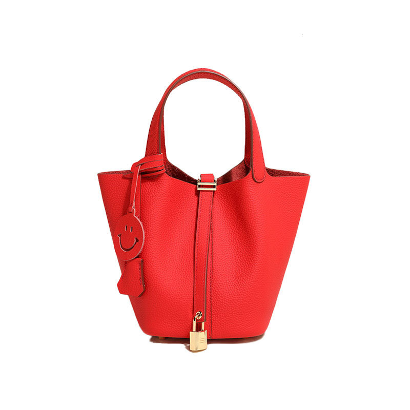 Designer Luxury Cross-border Hot Selling Vegetable Basket Handbag Women's Handbag 2026 Summer New TOGO Cow Leather Bag Women's Bucket Bag Wh