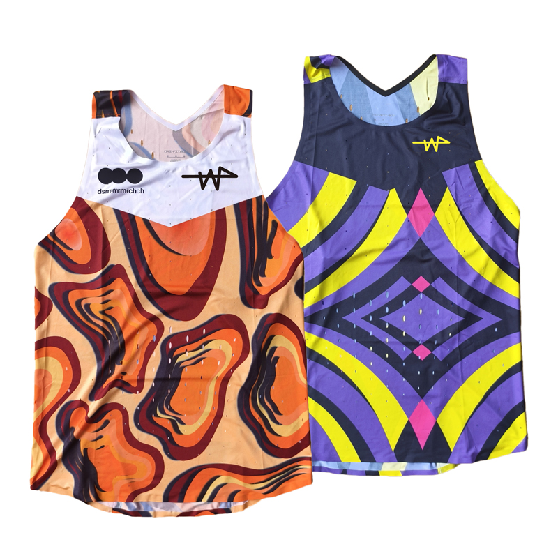 2026 Man Terraced Fields Marathon Custom Singlet Python Skin Running Suit Track Field Match Eilte Seamless Tank Top Custom logo