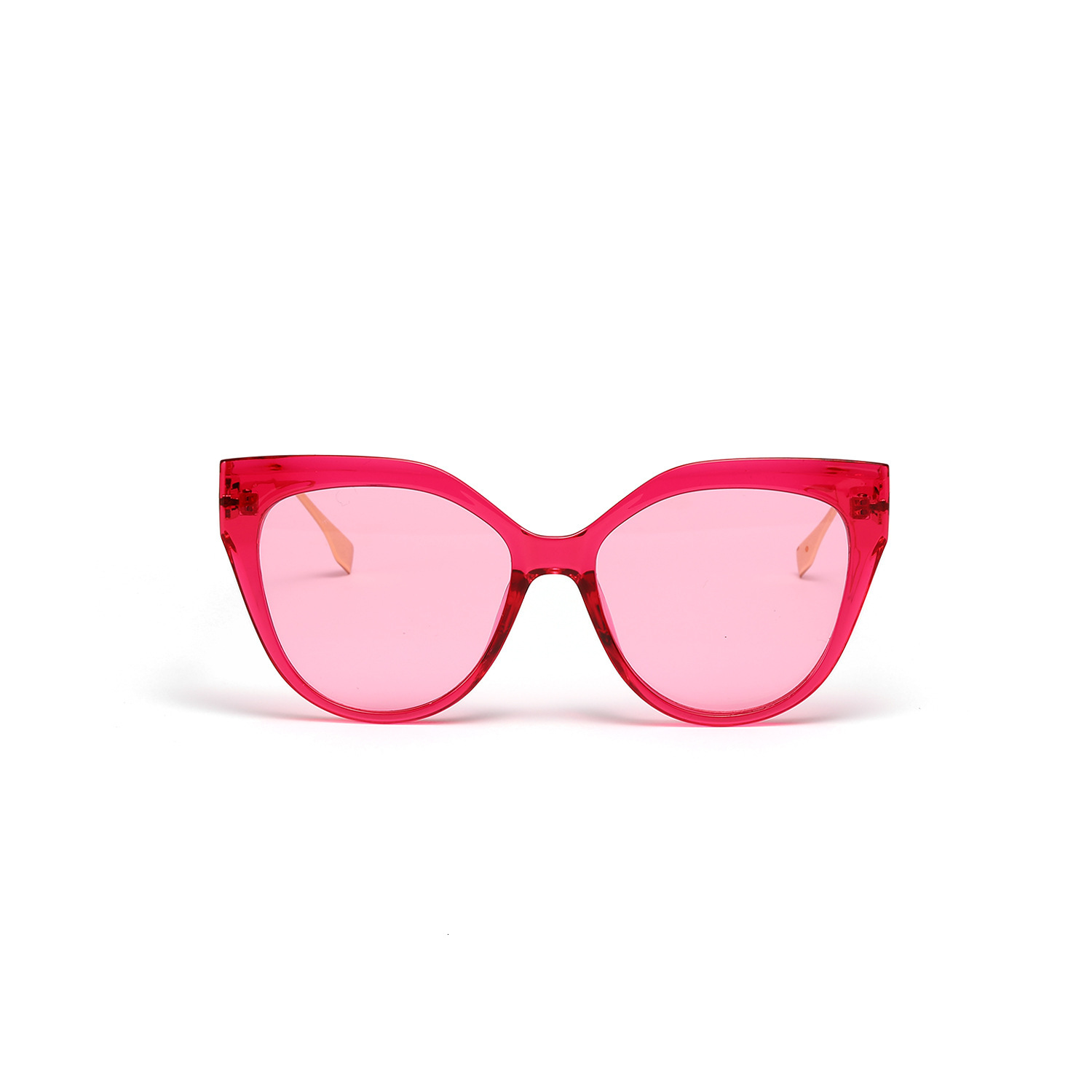 Plastic+Metal Cat Eye 2022 Large Frame for Women Ins Style Sunglasses Wholesale