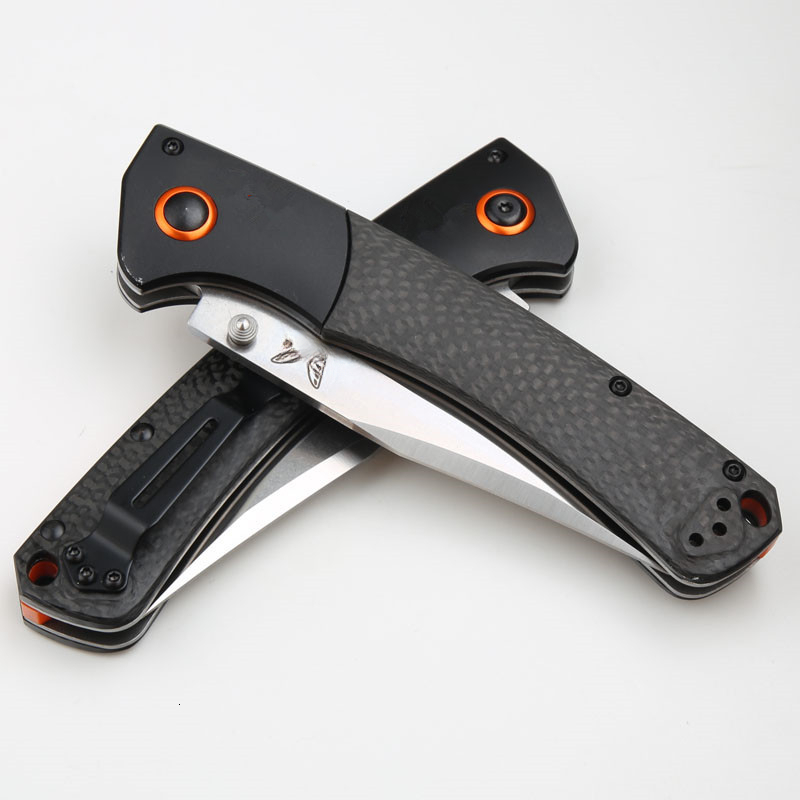 New Crooked River BM15080 Carbon Fiber/G10 Handle Mark S30V Blade Outdoor Camping Survival EDC Pocket Folding Tool Knife