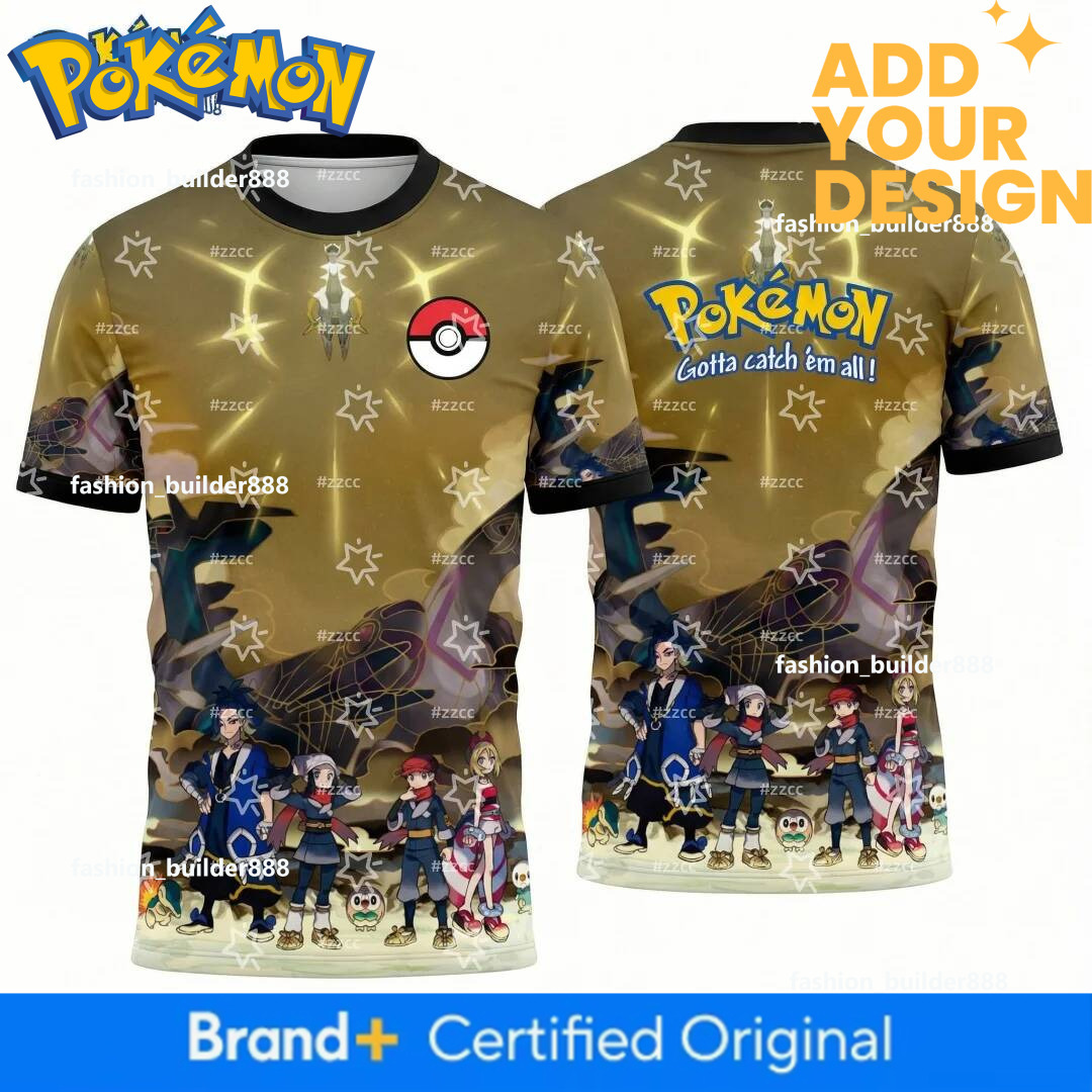 Soccer Jerseys (Unisex) Starter Pokemon Graphic T-Shirt Men's Football Jersey Spring Sports Dry Quickly Men's T-Shirt Kid's Clothing Te