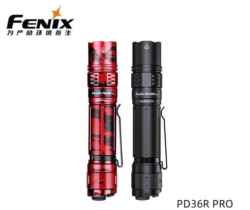 FENIX PD36R Pro flashlight, powerful long-range outdoor lighting, multi-functional searchlight D260424