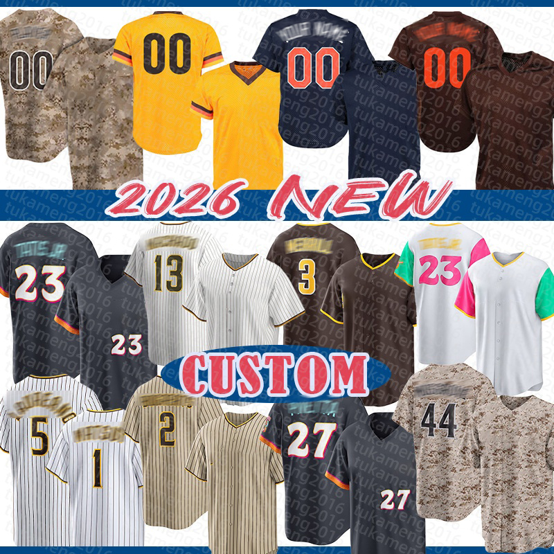 Fernando Tatis Jr. Manny Machado Baseball Jerseys Man Jackson Merrill Ramon Laureano Yuki Matsui Joe Musgrove Xander Bogaerts Mason Miller Nick Pivetta