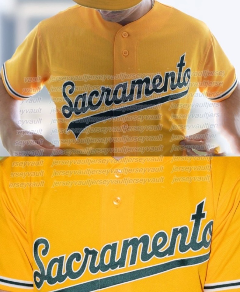 Custom 2026 New Gold Baseball Jersey JJ Bleday Brent Rooker Tyler Soderstrom Colby Thomas Nick Kurtz Darell Hernaiz Brett Harris Willie MacIver