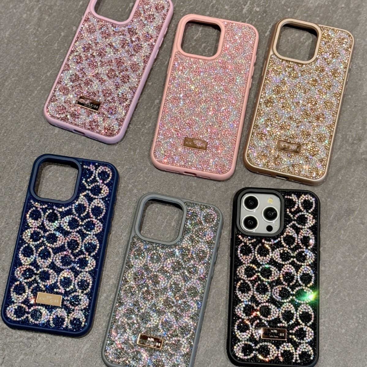 Foreign Trade Exclusive Skin Feel Diamond Protective Case for iPhone 17 Pro Max Apple 16 Shockproof and Drop-resistant