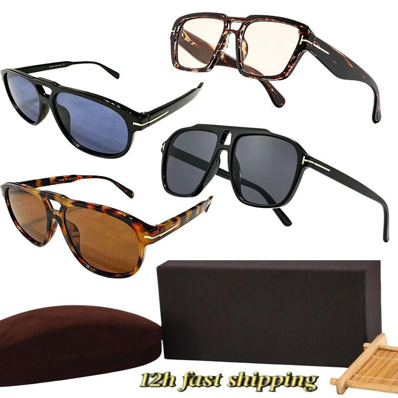 Luxury Brand Designer Sunglasses New Trendy Style Chain Sunglasses For Women High End Old Money Style Square Double beam Frame Sunglasses For Men UV Protection