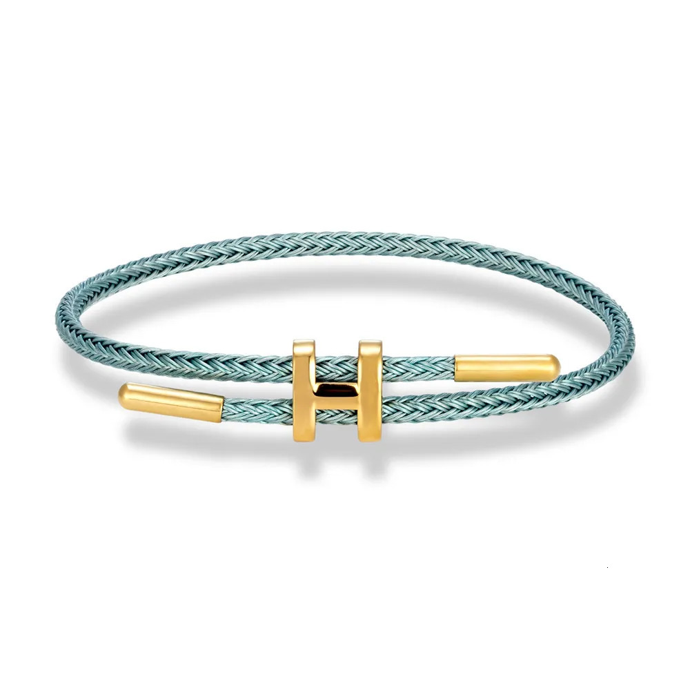 Multicolor Charm Adjustable Bracelet Fashion No Fade Stainless Steel Wire Waterproof Rope Bracelet for Men Women Couple 260423