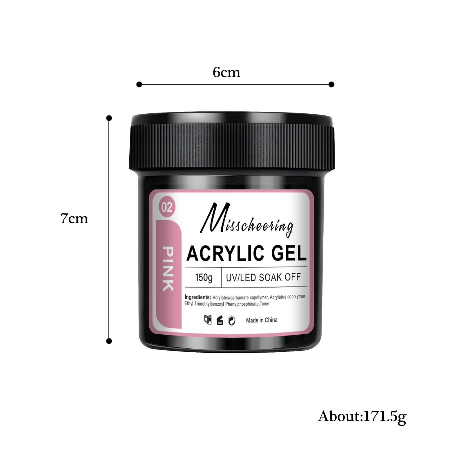 Nail Art Special Large Capacity 150g Nail Extension Gel Nude Color Shaping Extension and Reinforcement Three-in-One 260327