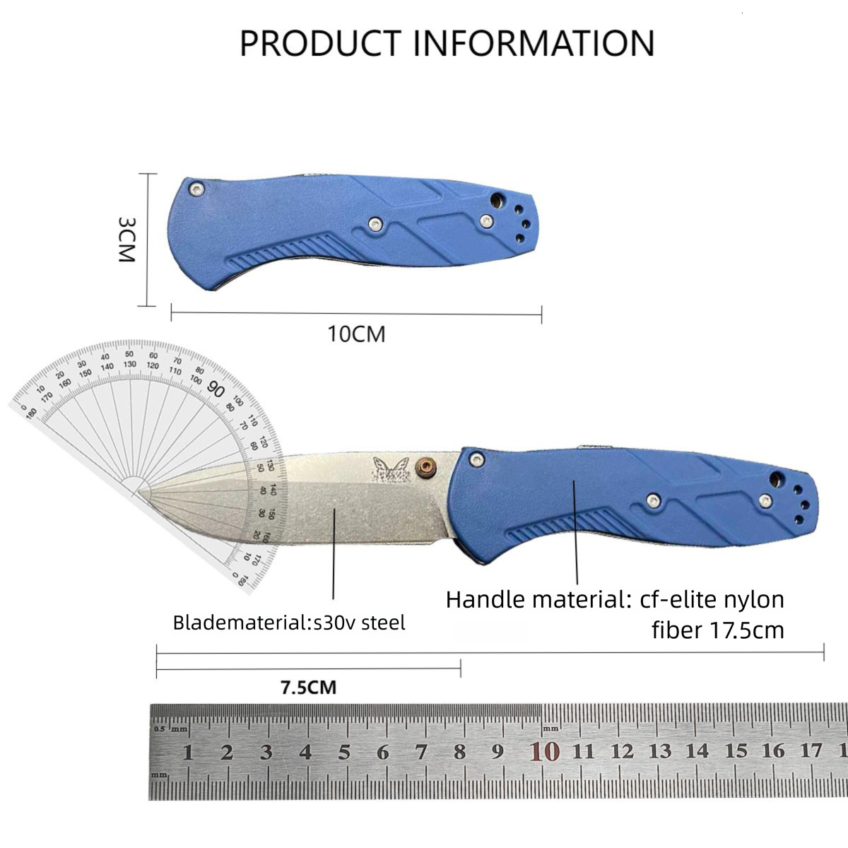 BM585 Outdoor Multifunctional Pocket Knife G10 Tactical Self-Defense Outdoor Survival Camping Knife