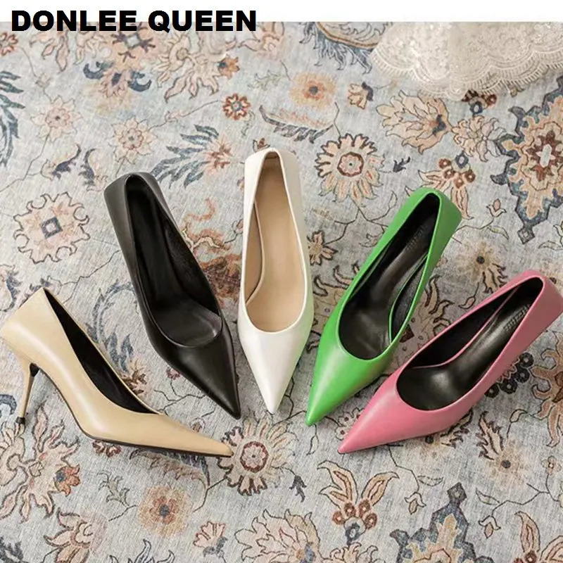 Fashion Pointed Toe Thin High Heel Shoes Women Elegant Pumps For Party Dress Shoe Candy Colorful Decoration Zapatillas Mujer 260625 - view 5