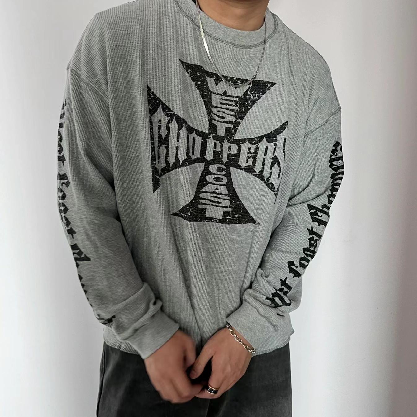 Bengali-style wafer-style long-sleeved T-shirt T260424
