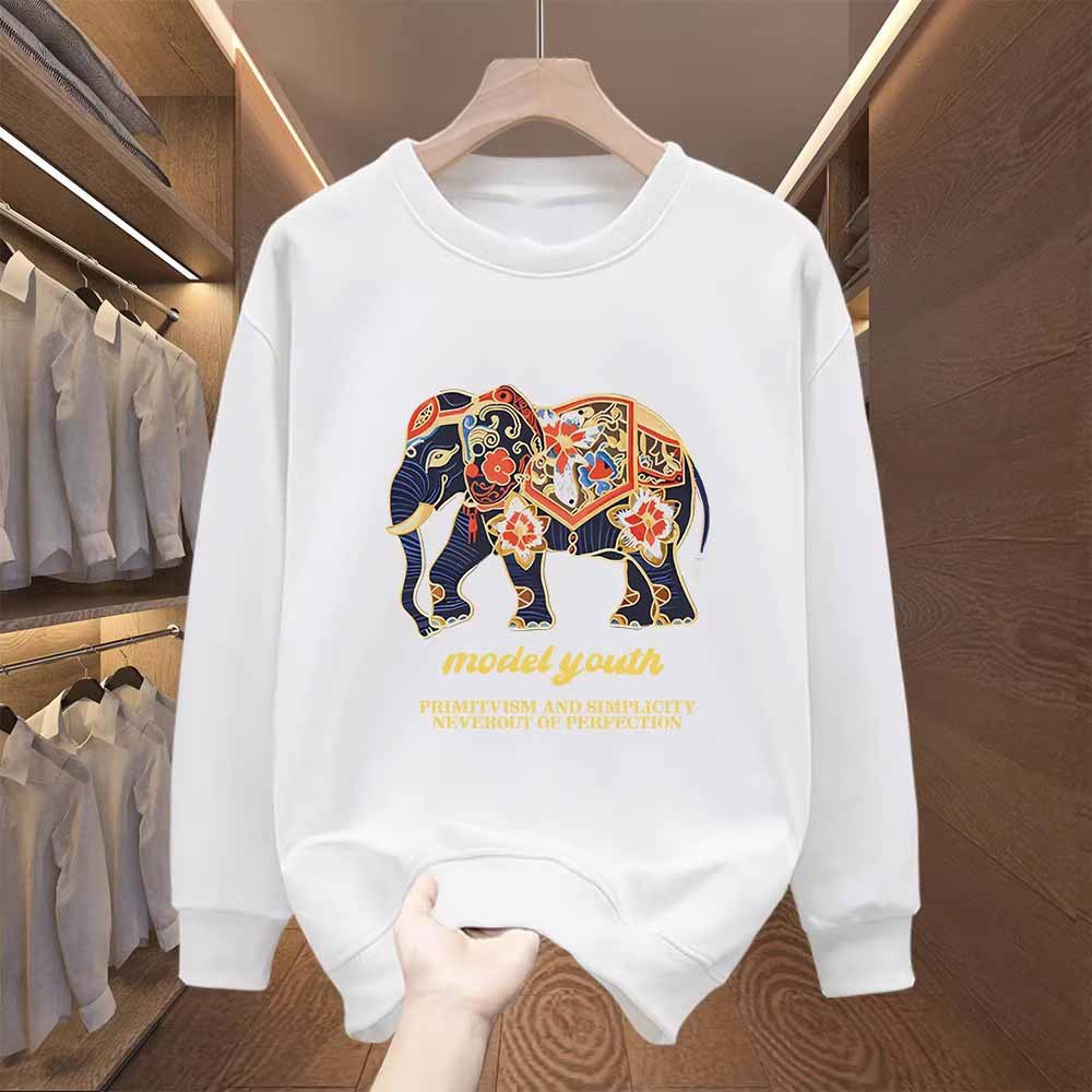 High-Quality Premium Sweatshirt, Men's Chic Streetwear Long Sleeve, Versatile Fleece Lined, Casual Unisex Couple Outerwear