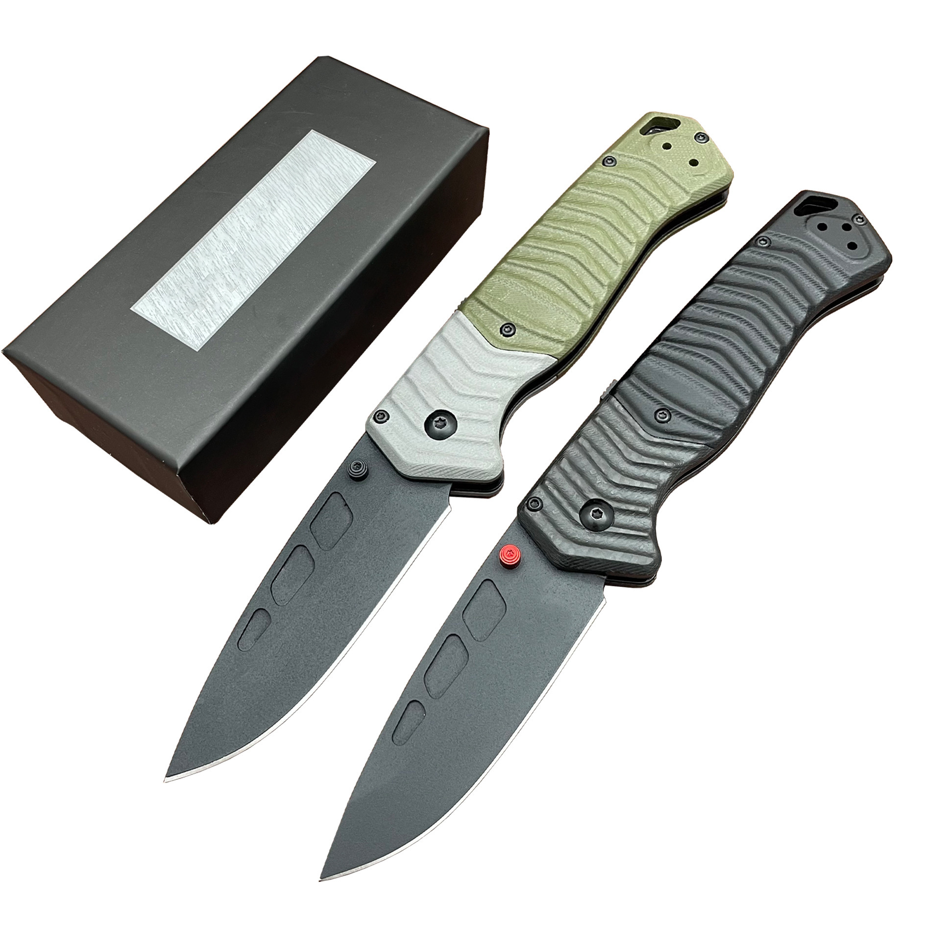 BM 593BK-01 PSK Personal Tactical Pocket Folding Knife D2 Cerakote Blade Milled G10 Handle Camping Hunting EDC Multitool