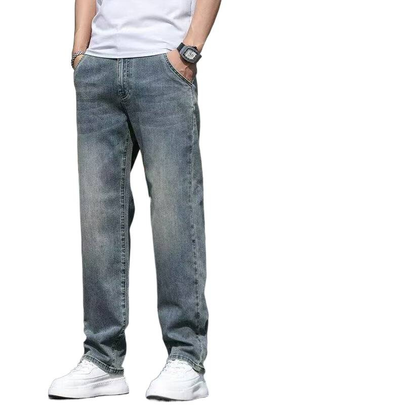 Men's Jeans, 2026 Fall New Arrival, Fashion Loose Straight-Leg, Stretch Casual Long Pants for Men