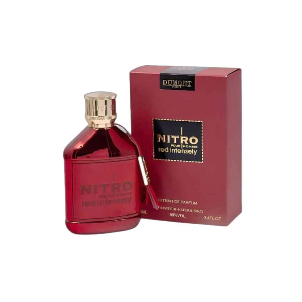 Dumont Red Intensely and Nitro Elixir Combo Extrait de Parfum for Men women | Long Lasting Luxury Scent (3.4 Fl Oz Each) 26W0424