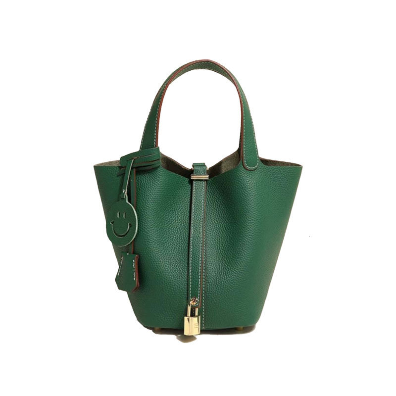 Designer Luxury Cross-border Hot Selling Vegetable Basket Handbag Women's Handbag 2026 Summer New TOGO Cow Leather Bag Women's Bucket Bag Wh