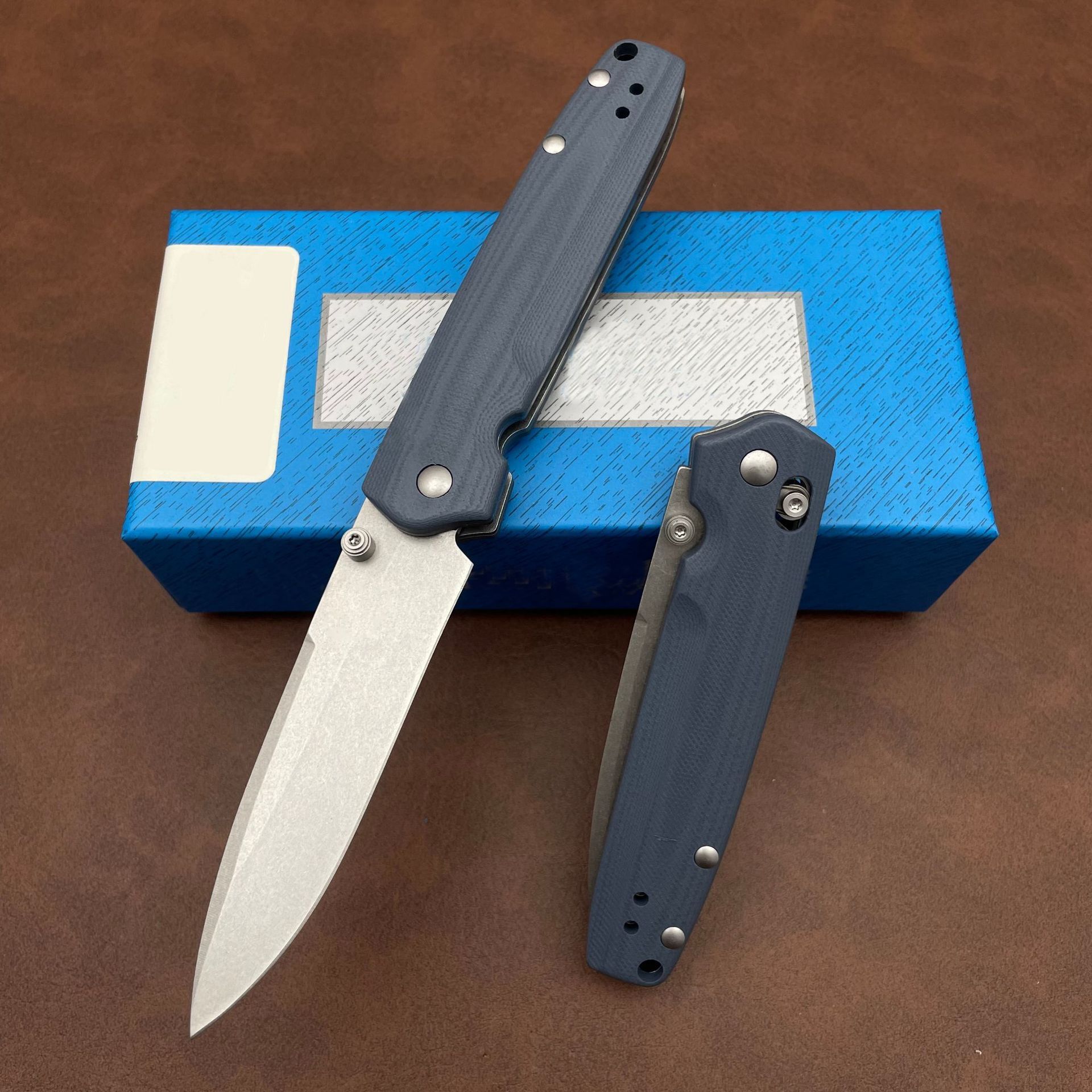 BM 485 Outdoor Self Defense Folding Blade Knife Utility G-10 Handles EDC Pocket Tactical Rescue Sharp Tools Hunting Jackknife