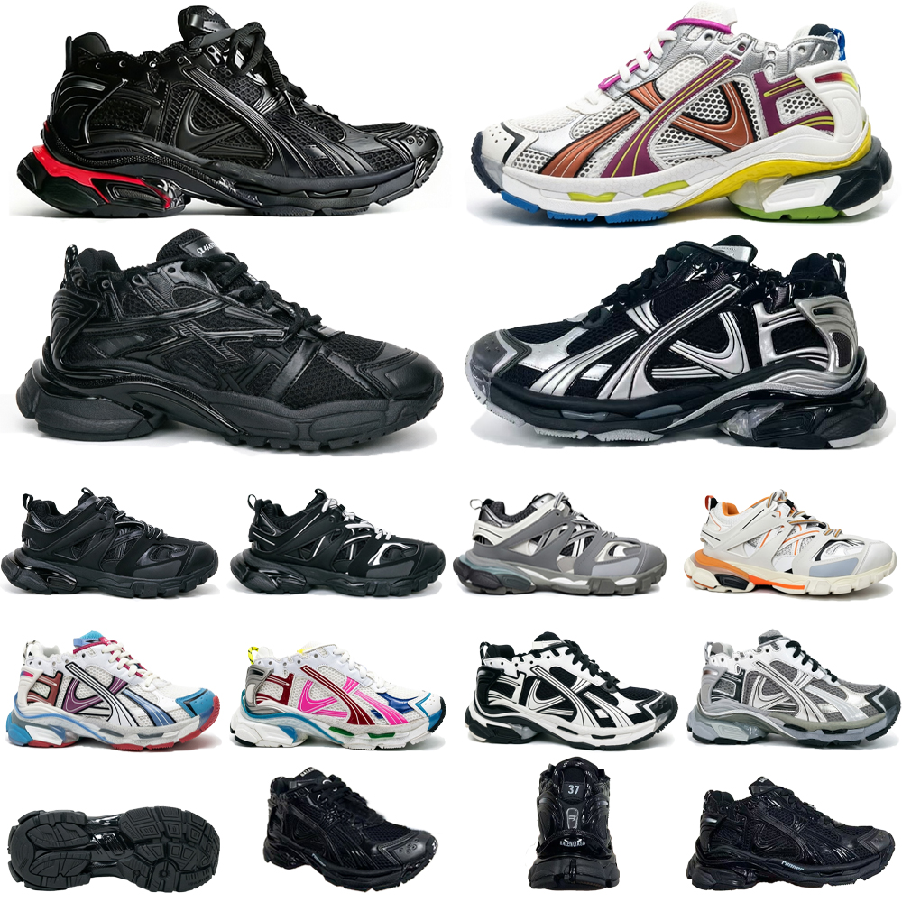 Designer Runners 7.0 7.5 Track 3.0 Men Women Runner White Blue Triple Black Colorful Heels Tracks Plateform Shoes Trainers Sneakers Size 35-46