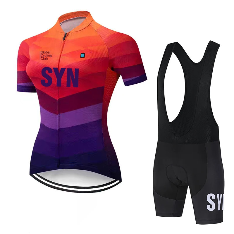 SYN womens cycling sports cedar suit summer cycling shorts sponge cushion cycling jersey cycling bib quick drying cycling top 260423