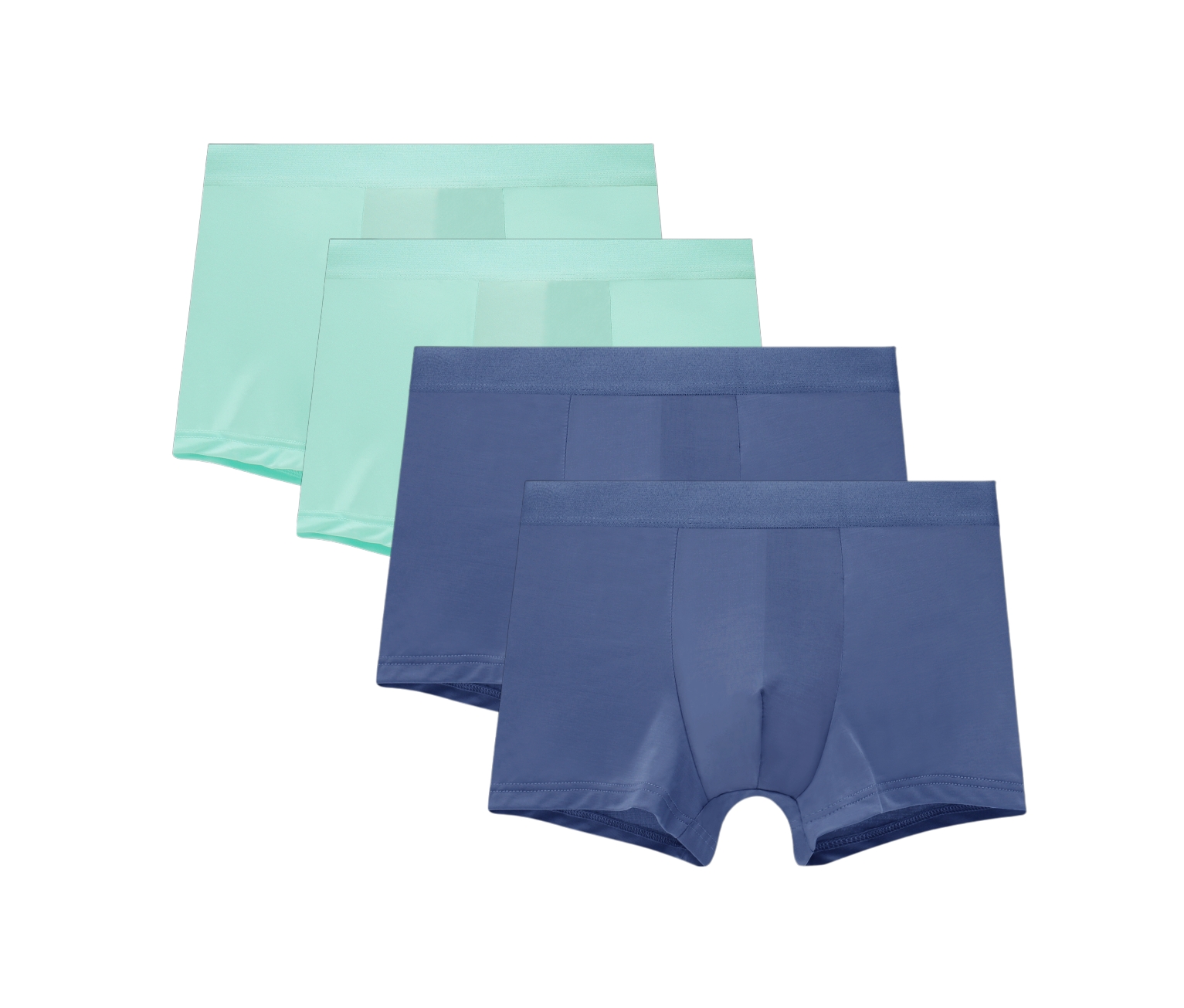 4 Pack Men Ice Silk Boxers Polyester Seamless Breathable Quick Dry Soft Underwear For Men