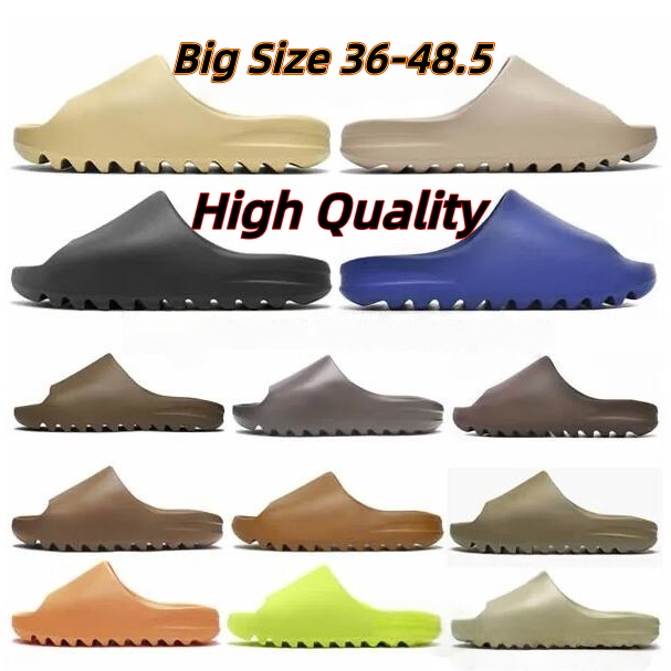 Designer slides for men slippers onyx Bone Azure Flax Pure restock pair Ochre glow green Resin Soot black Core womens sandals mens solid slide classics slipper 36-48.5