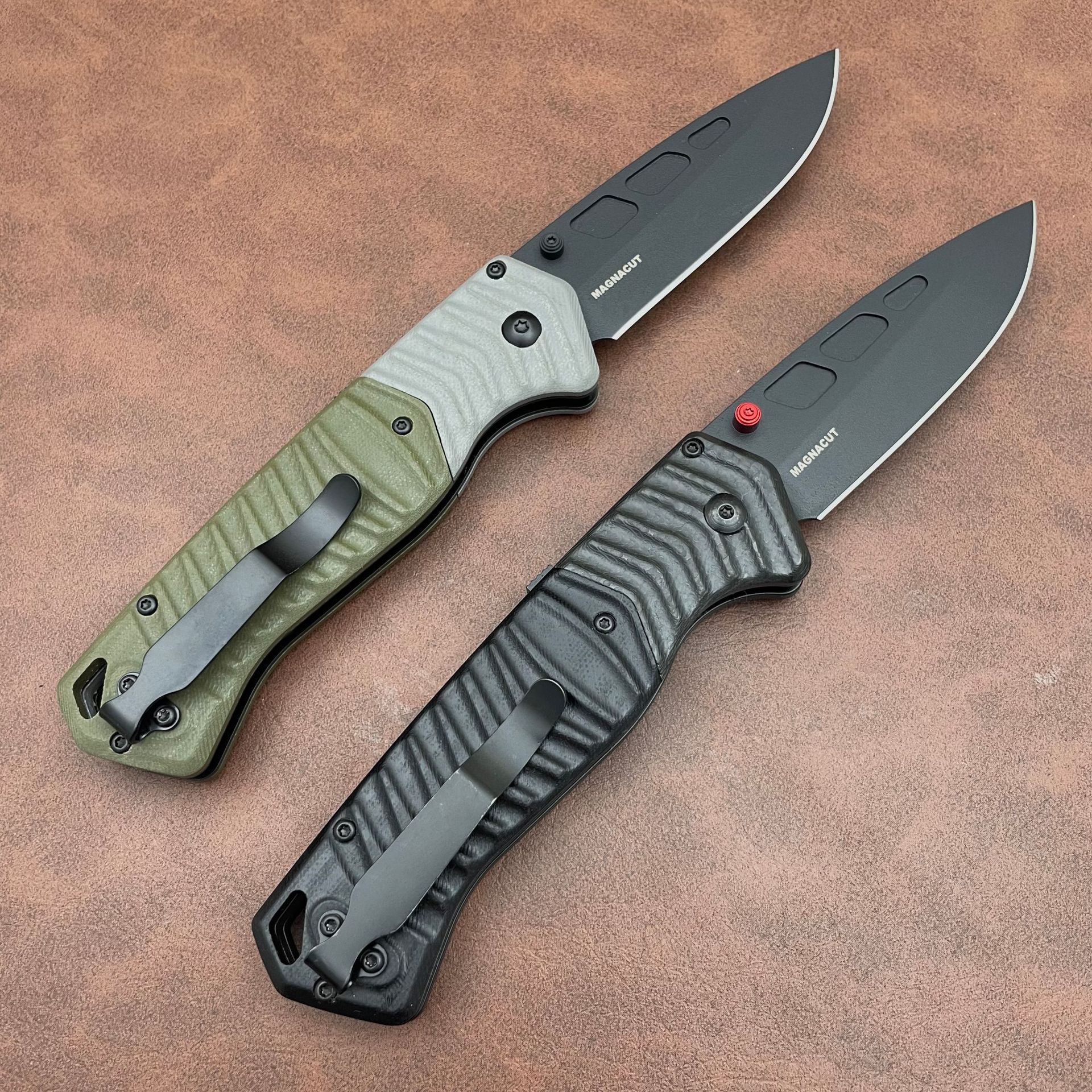 BM 593BK-01 PSK Personal Tactical Pocket Folding Knife D2 Cerakote Blade Milled G10 Handle Camping Hunting EDC Multitool