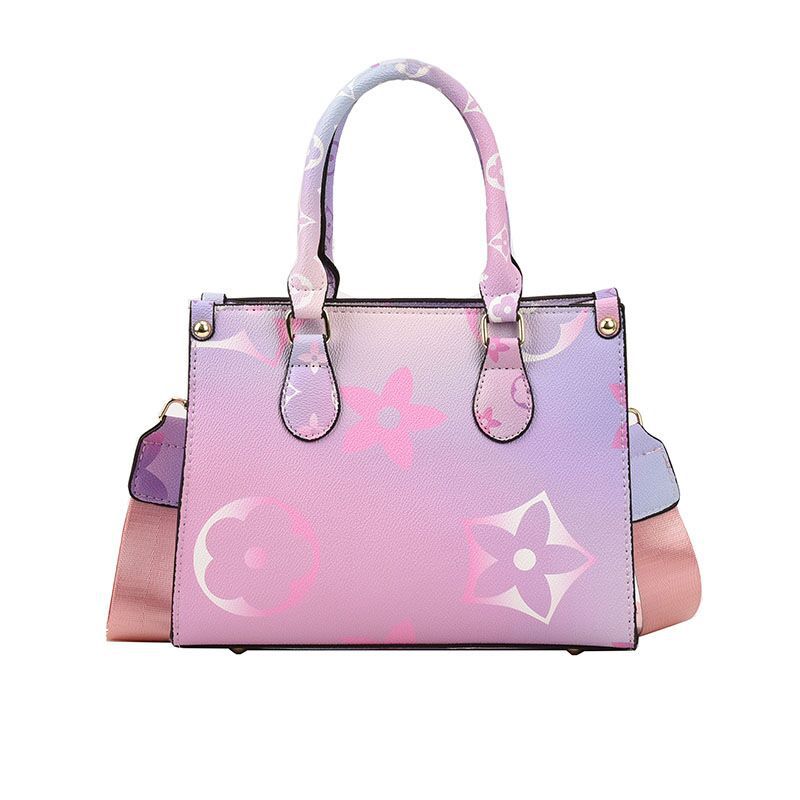 Casual, fashionable, retro-print designer handbag; versatile, trendy crossbody bag for women