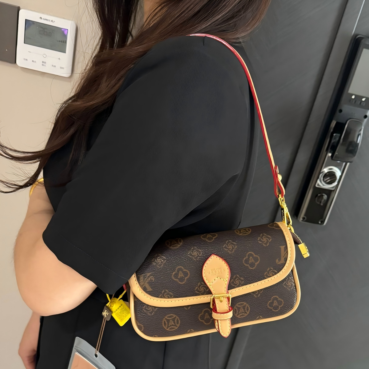 MONICA KIKI Classic Designer Retro Flap Bag Light Luxury Fashion Printed Cross body Bag For Woman