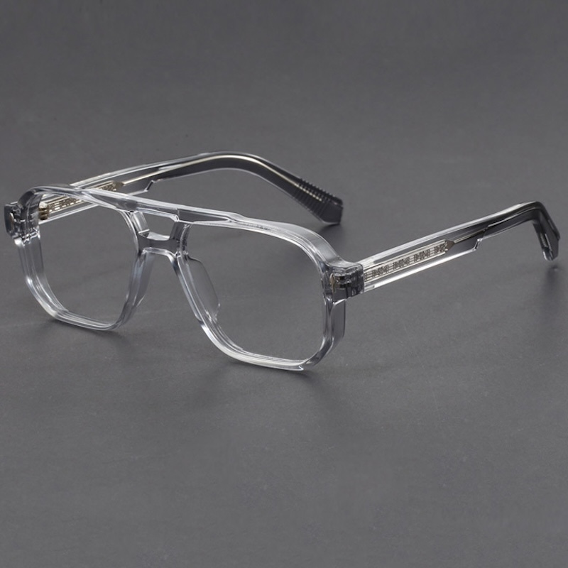 Pilot Gaming Glasses Anti Blue Light Computer Work Men Women Oversized Optical Prescription Eyewear Goggles Blocking Double Bridges Reading RX Myopia 