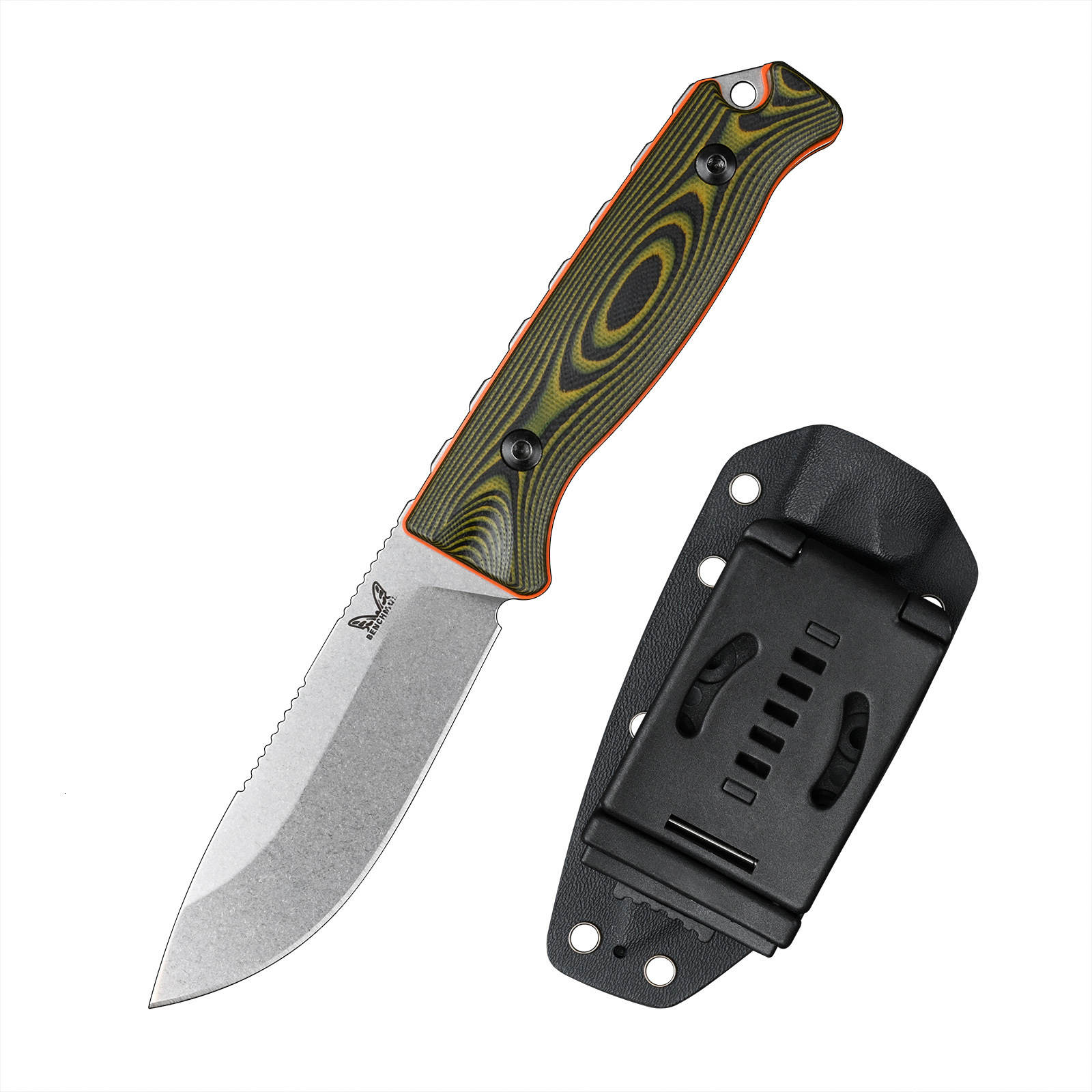 BM 15002 Wilderness Survival Straight Blade Pocket Knife with Sheath Hunting Combat Tools Bushcrafter Outdoor Gift Knives